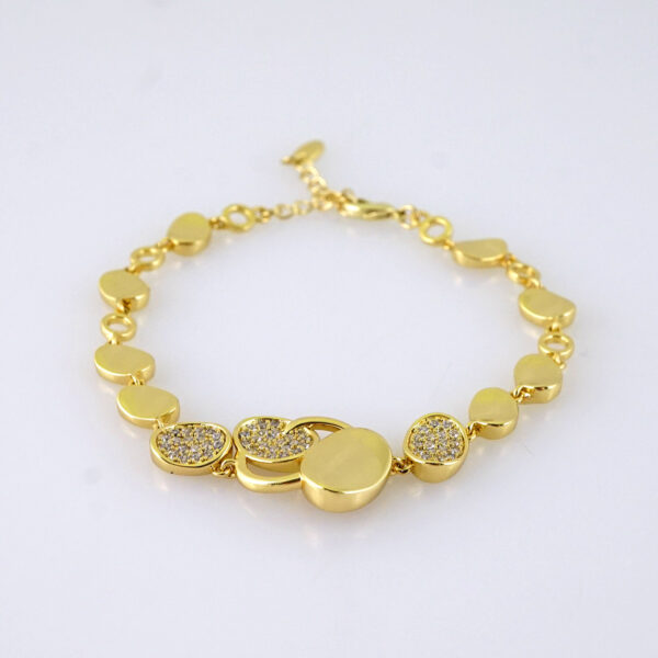 B1360 Bracelet - Pulseras - Zircon Stone - 14K Real Color