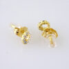 E1844 Earrings - Aretes - Zircon Stone - 14K Real Color - Image 2