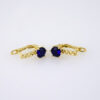 E1850 Earrings - Aretes - 14K Real Color - Blue