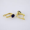 E1850 Earrings - Aretes - 14K Real Color - Blue - Image 2