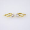 E1852 Earrings - Aretes - Zircon Stone - 14K Real Color