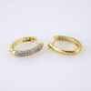 E1855 Earrings - Aretes - Zircon Stone - 14K Real Color - Image 2