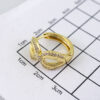 E1857 Earrings - Aretes - Zircon Stone - 14K Real Color - Image 3