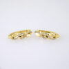 E1871 Earrings - Aretes - Zircon Stone - 14K Real Color