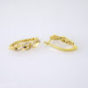 E1871 Earrings - Aretes - Zircon Stone - 14K Real Color - Image 2