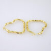 E1880 Earrings - Aretes - Plain - 14k Real Color - Image 2