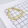 E1880 Earrings - Aretes - Plain - 14k Real Color - Image 3