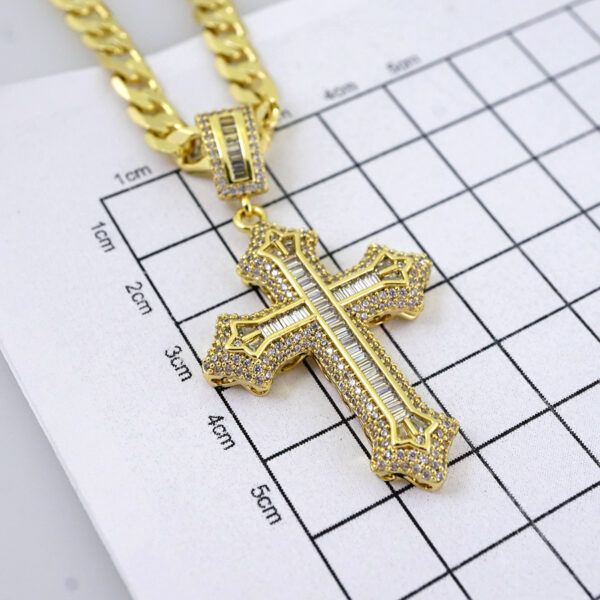 SET1472 Chain & Colgantes- Choker W - Pendants- 14K Real Color - Zircon Stone - 6mm x60cm