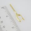 E1936 Earrings - Aretes - Zircon Stone - 14K Real Color - Image 3