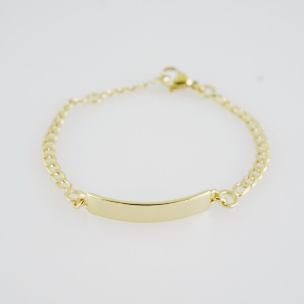 B1393 Bracelet - Pulseras - Plain - 14K Real Color