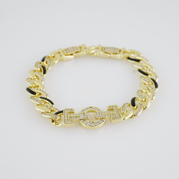 B1400 Bracelet - Pulseras - Zircon Stone - 14K Real Color