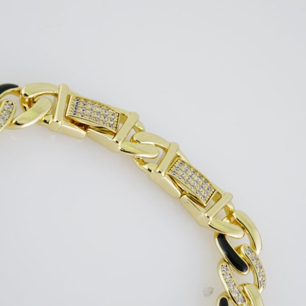 B1400 Bracelet - Pulseras - Zircon Stone - 14K Real Color
