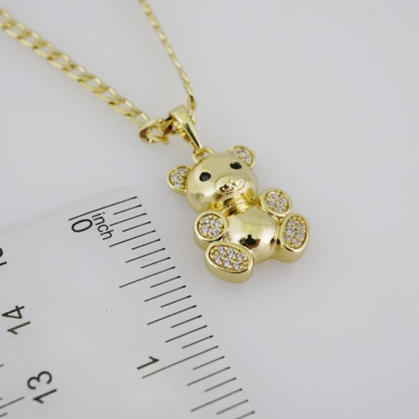 SET1489 Cadenas - Colgante - Chain W - Pendants - 14K Real Color - Zircon Stone 3mmX45cm - Image 3
