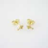 E1941 Earrings - Aretes - Zircon Stone - 14K Real Color