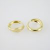 E1949 Earrings - Aretes - Plain - 14k Real Color