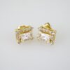 E1961 Earrings - Aretes - Zircon Stone - 14K Real Color