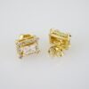 E1961 Earrings - Aretes - Zircon Stone - 14K Real Color - Image 2