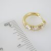 E1965 Earrings - Aretes - Zircon Stone - 14K Real Color - Image 3