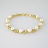 B1403 Bracelet - Pulseras - Zircon Stone - 14K Real Color - Pearl - Image 2