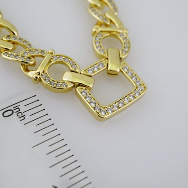 SET1497 Gargantilla - Choker W - Zircon Stone - 14K Real Color