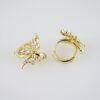E1970 Earrings - Aretes - Zircon Stone - 14K Real Color - Image 2