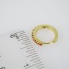 E1973 Earrings - Aretes - Zircon Stone - 14K Real Color