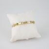 P377 Bangle - Pulsos - 14K Real Color - Zircon Stone