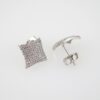 E1988 Earrings - Aretes - Zircon Stone - Silver Color - Image 2
