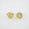 E2003 Earrings - Aretes - Zircon Stone - 14K Real Color