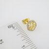E2003 Earrings - Aretes - Zircon Stone - 14K Real Color - Image 3