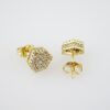 E2006 Earrings - Aretes - Zircon Stone - 14K Real Color - Image 2