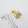 E2006 Earrings - Aretes - Zircon Stone - 14K Real Color - Image 3