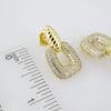 E2007 Earrings - Aretes - Zircon Stone - 14K Real Color - Image 3