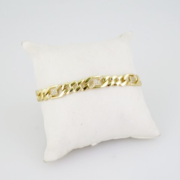 B1407 Bracelet - Pulseras - Zircon Stone - 14K Real Color