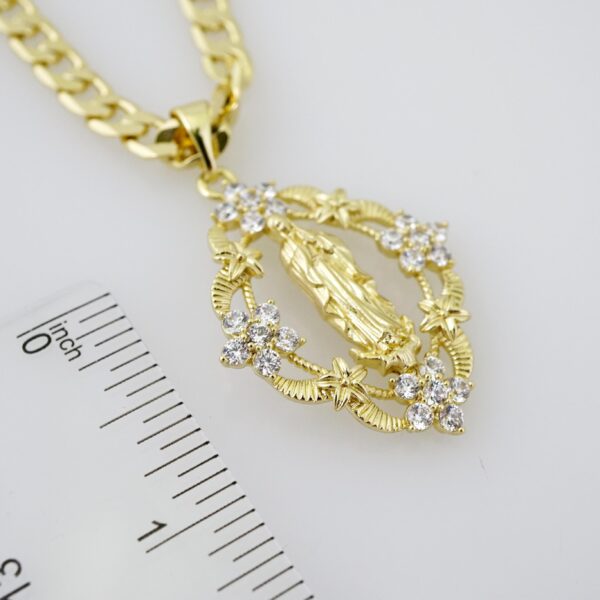 SET1521 Cadenas & Colgantes - Chain - Pendants -  14K Real Color - Zircon Stone - 6mmX45cm
