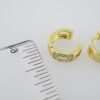 E2013 Earrings - Aretes - Zircon Stone - 14K Real Color - Image 3