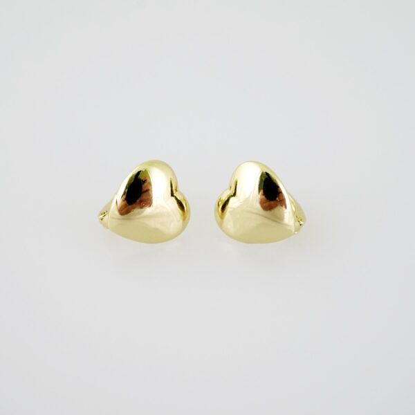E2015 Earrings - Aretes - Plain - 14k Real Color