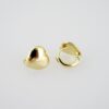 E2015 Earrings - Aretes - Plain - 14k Real Color - Image 2