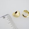 E2015 Earrings - Aretes - Plain - 14k Real Color - Image 3