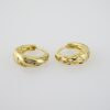 E2018 Earrings - Aretes - Zircon Stone - 14K Real Color - Image 2