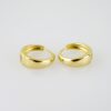 E2024 Earrings - Aretes - Plain - 14k Real Color