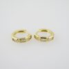 E2026 Earrings - Aretes - Zircon Stone - 14K Real Color