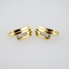 E2029 Earrings - Aretes - Zircon Stone - 14K Real Color