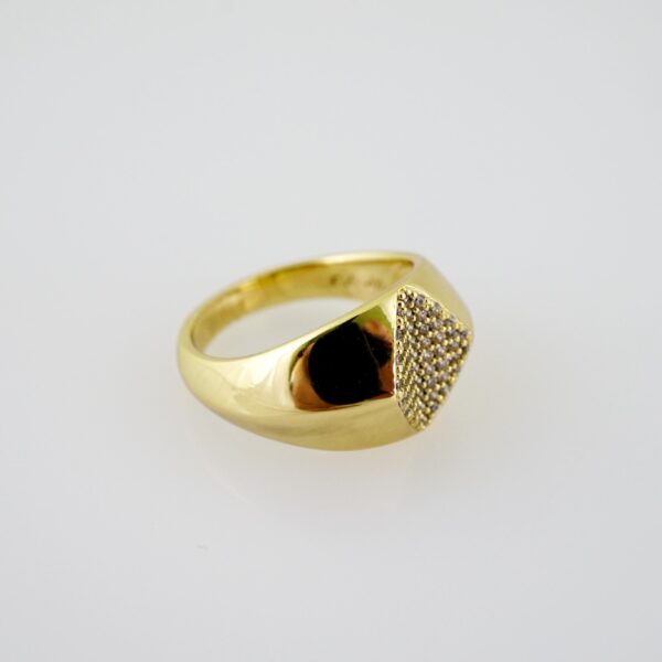 R693 RING - ANILLO - Zircon Stone - 14K Real Color
