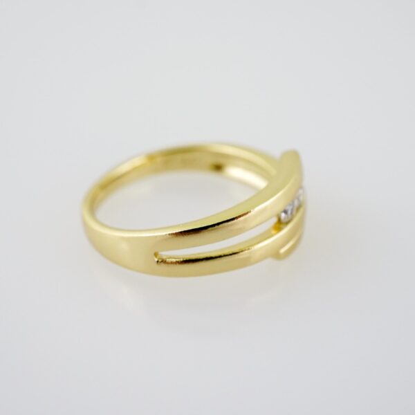 R698 RING - ANILLO - Zircon Stone - 14K Real Color