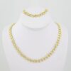 SET1523 Gargantilla - Pulsera - Choker W - Bracelet - Zircon Stone - 14K Real Color