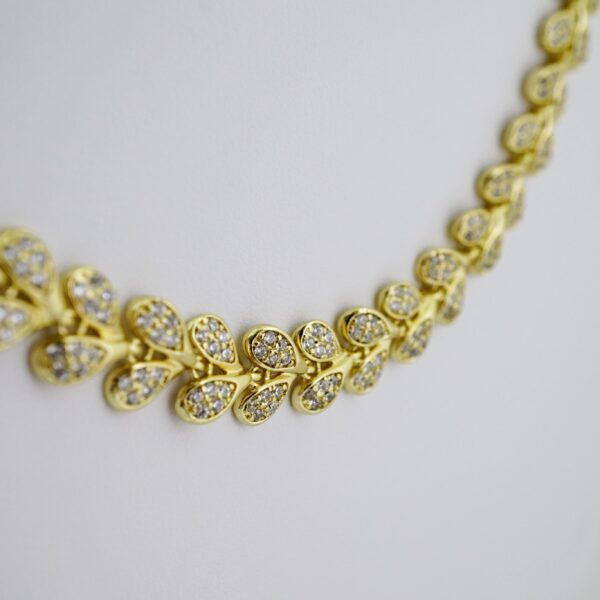 SET1523 Gargantilla - Pulsera - Choker W - Bracelet - Zircon Stone - 14K Real Color - Image 3