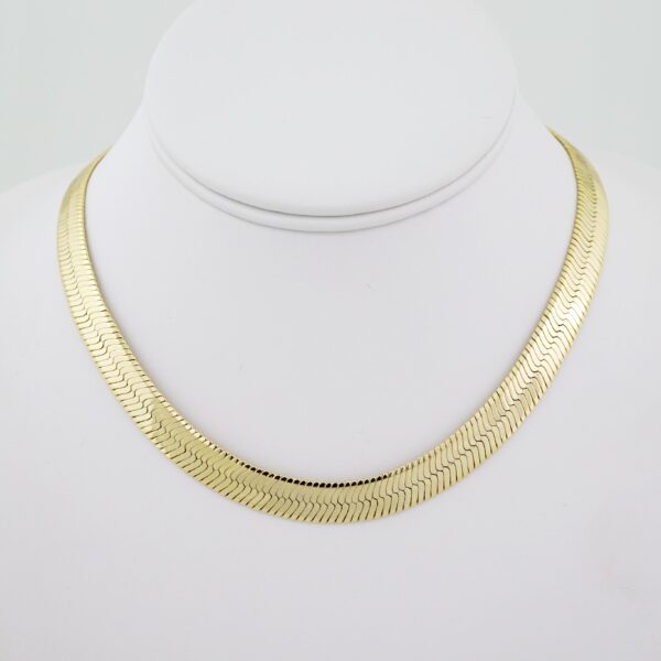 SET1524 Gargantilla - Choker W - Plain - 14K Real Color