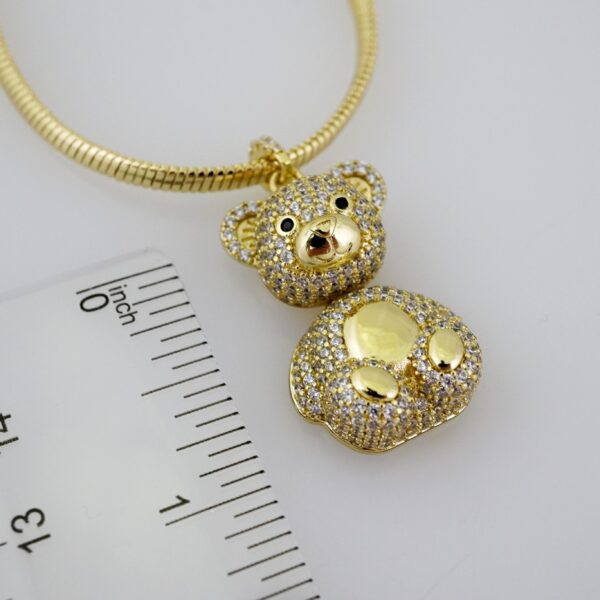 SET1527 Gargantilla & Colgantes- Choker W - Pendants- 14K Real Color- Zircon Stone