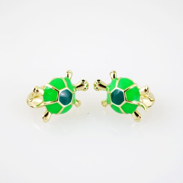 E2030 Earrings - Aretes - Zircon Stone - 14K Real Color